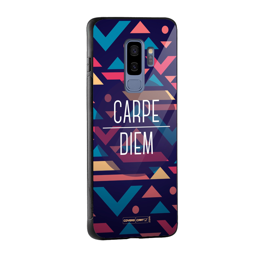 Carpe Diem Glass Back Case for Galaxy S9 Plus