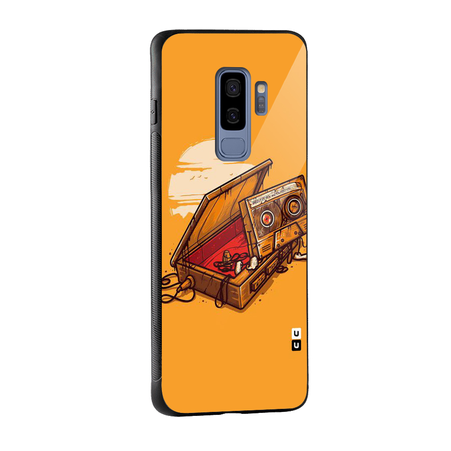 Casette Box Glass Back Case for Galaxy S9 Plus