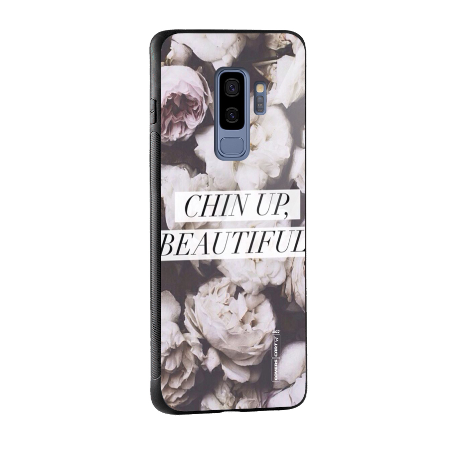 Chin Up Beautiful Glass Back Case for Galaxy S9 Plus