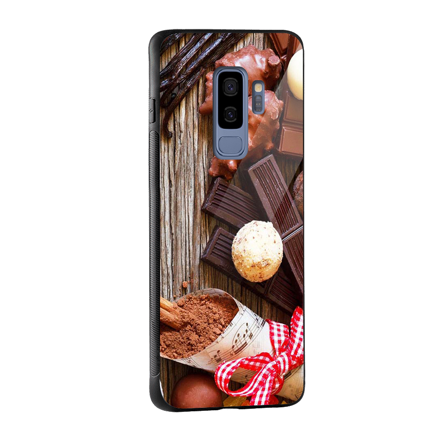 Chocolate Candies Glass Back Case for Galaxy S9 Plus