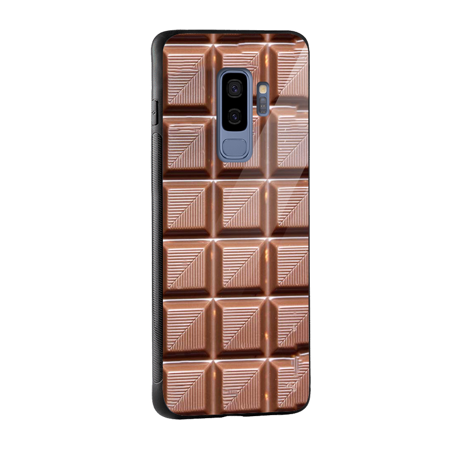 Chocolate Tiles Glass Back Case for Galaxy S9 Plus
