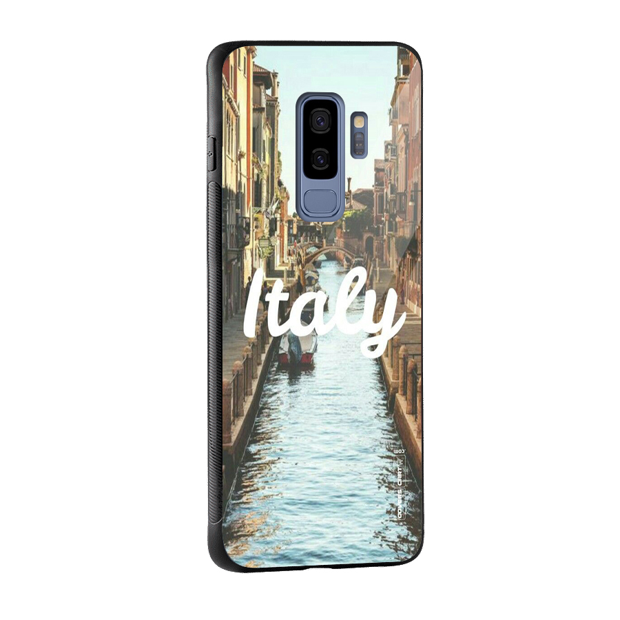 City Travel Glass Back Case for Galaxy S9 Plus
