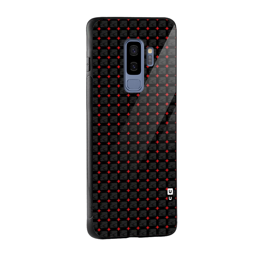 Class With Polka Glass Back Case for Galaxy S9 Plus