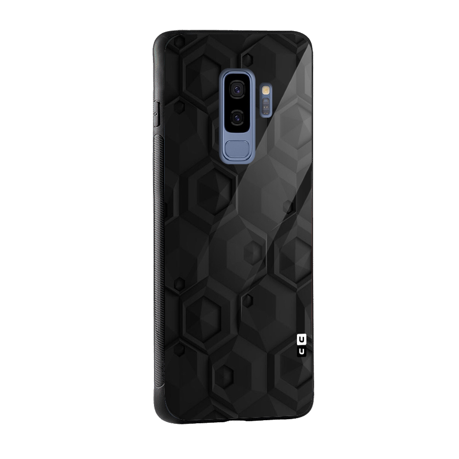 Classic Hexa Glass Back Case for Galaxy S9 Plus