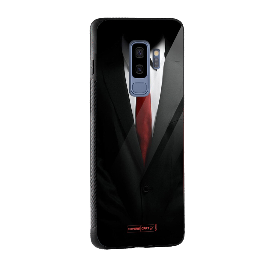 Classic Suit Glass Back Case for Galaxy S9 Plus