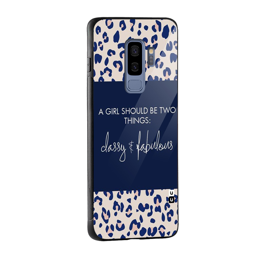 Classy and Fabulous Glass Back Case for Galaxy S9 Plus