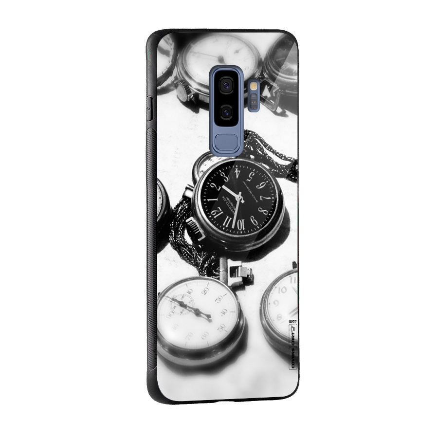 Clock Collection Glass Back Case for Galaxy S9 Plus