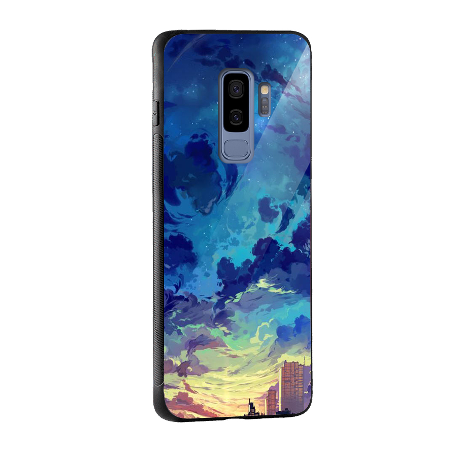 Cloud Art Glass Back Case for Galaxy S9 Plus