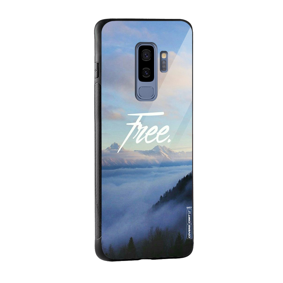Cloudy Free Glass Back Case for Galaxy S9 Plus