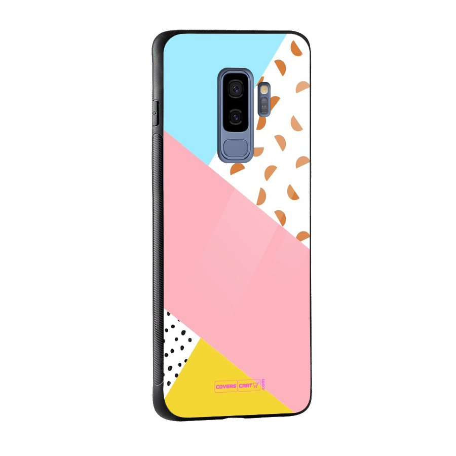 Colorful Abstract Glass Back Case for Galaxy S9 Plus