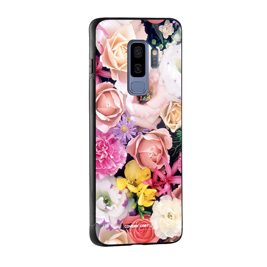 Colorful Roses Glass Back Case for Galaxy S9 Plus