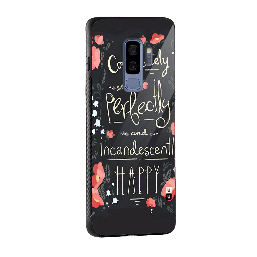 Completely Happy Glass Back Case for Galaxy S9 Plus