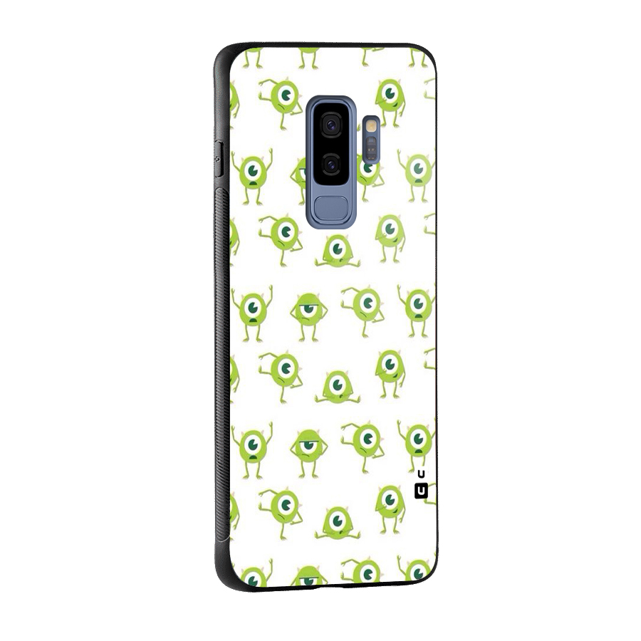 Crazy Green Maniac Glass Back Case for Galaxy S9 Plus