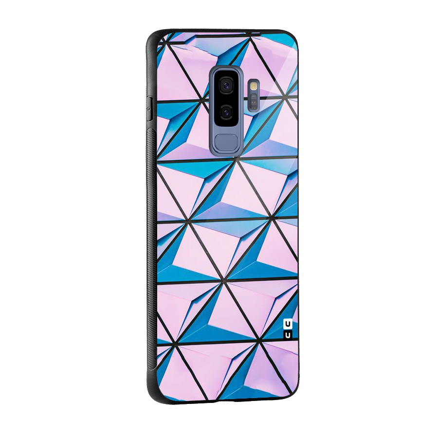 Crystal Abstract Glass Back Case for Galaxy S9 Plus