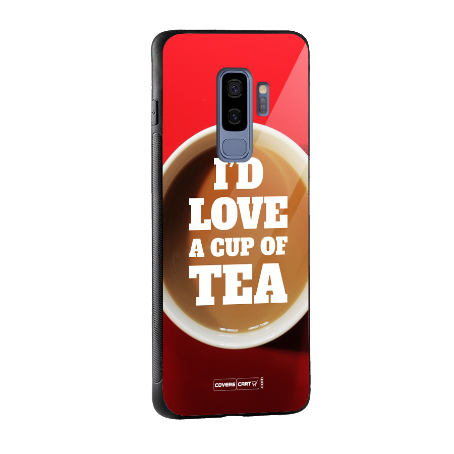 Cup of Tea Glass Back Case for Galaxy S9 Plus