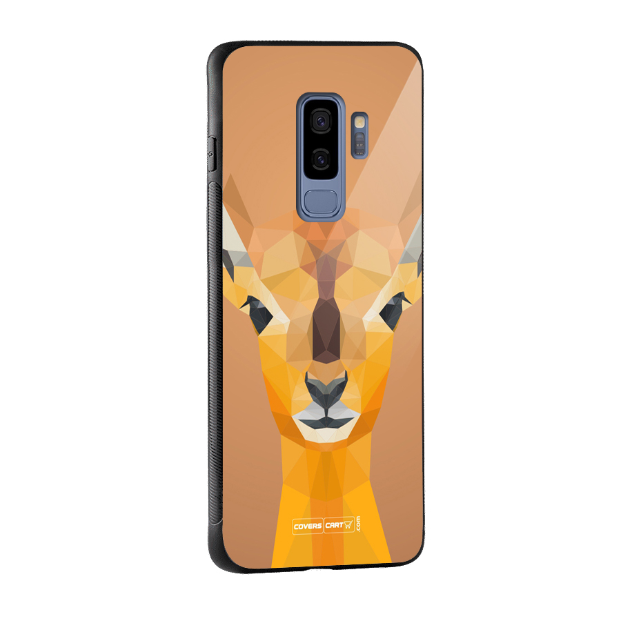 Cute Deer Glass Back Case for Galaxy S9 Plus