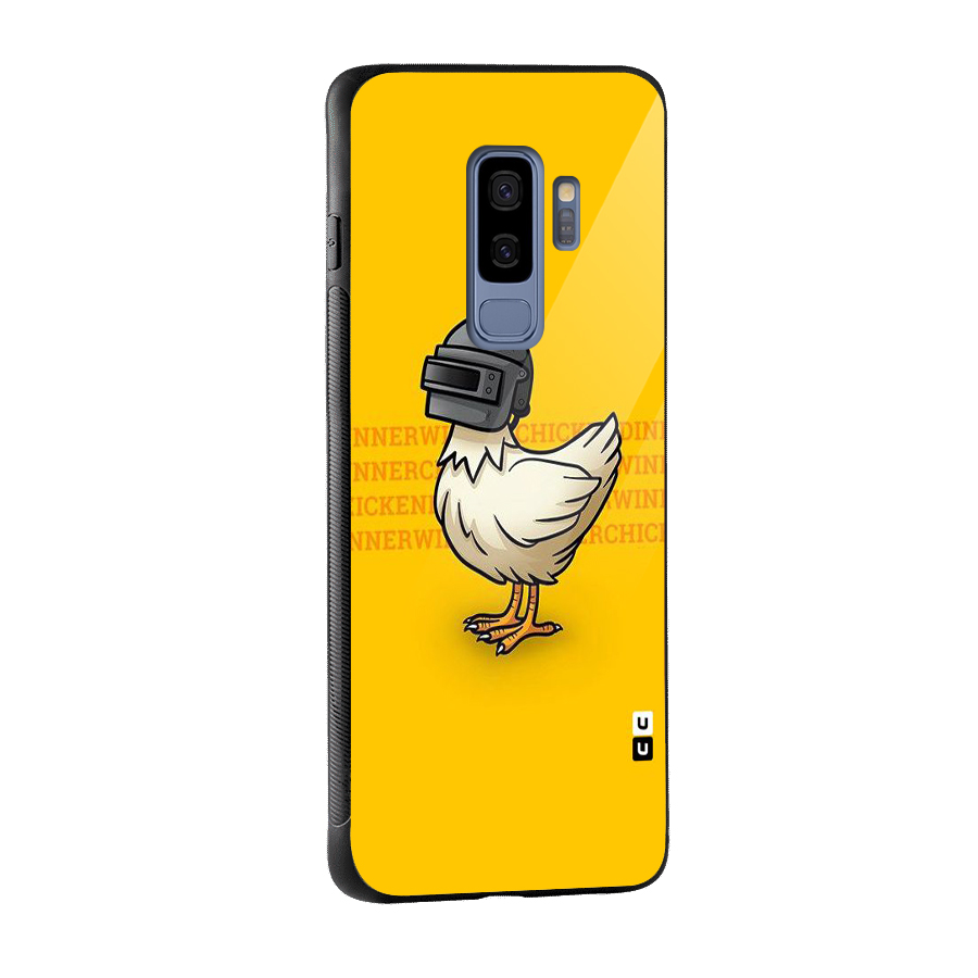 Cute Mask Glass Back Case for Galaxy S9 Plus