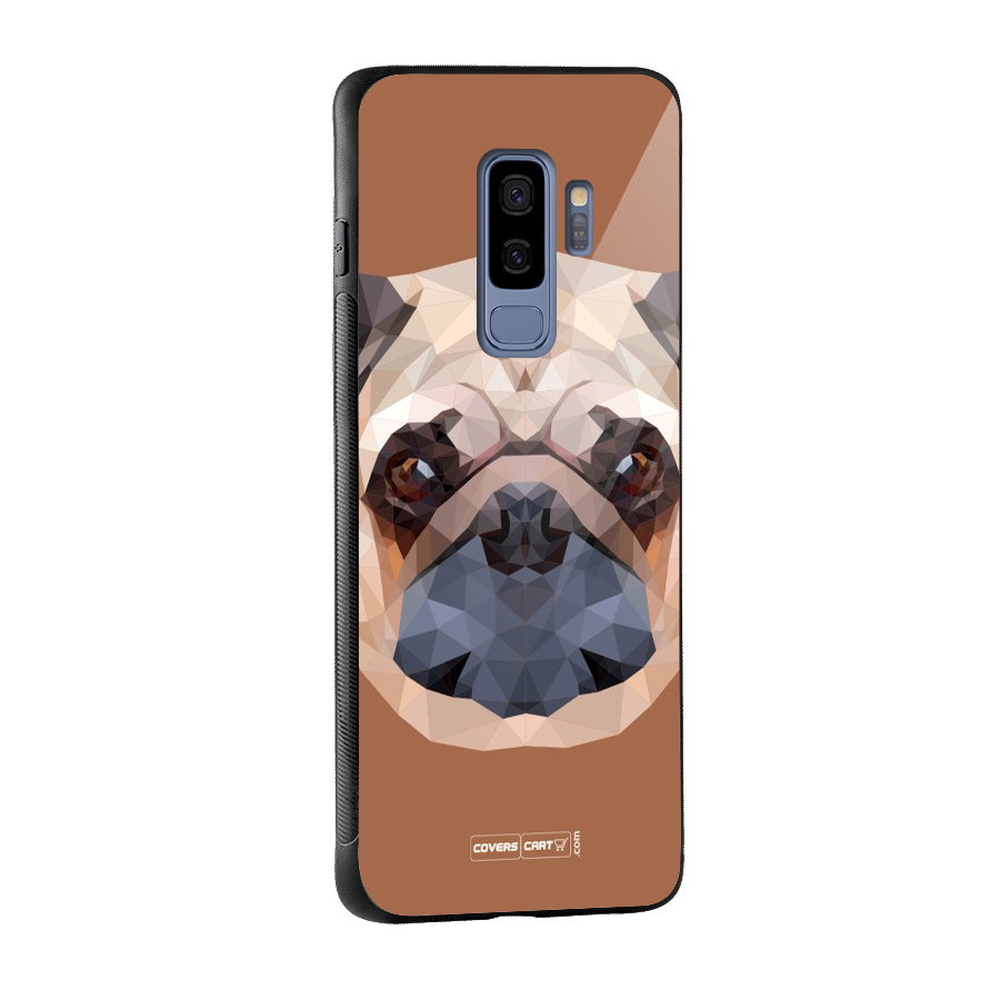 Cute Pug Glass Back Case for Galaxy S9 Plus