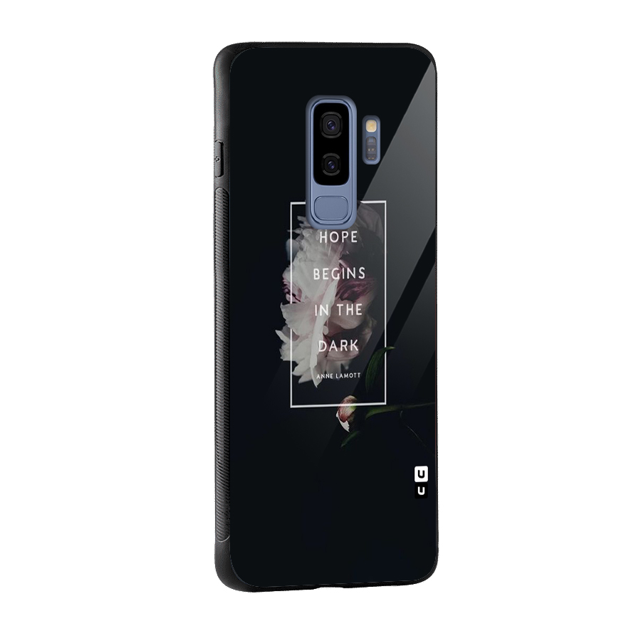 Dark Hope Glass Back Case for Galaxy S9 Plus