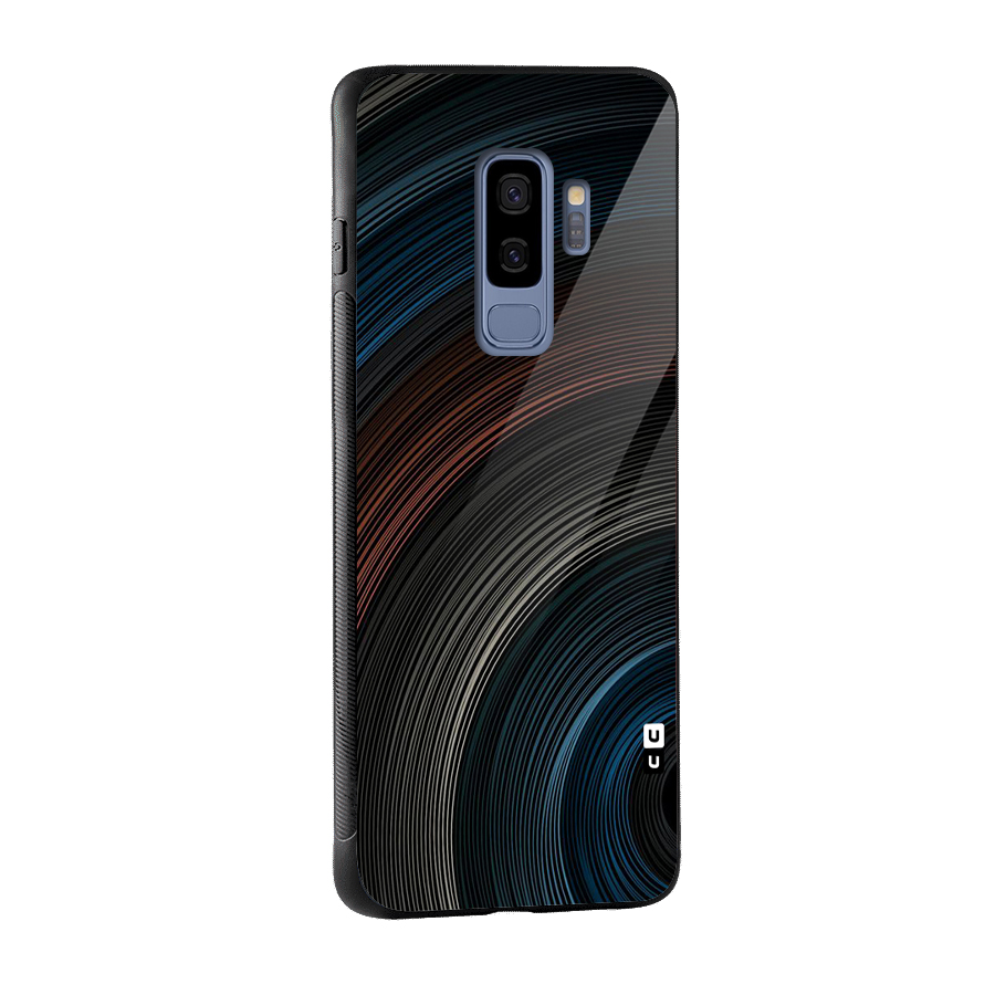 Dark Shade Swirls Glass Back Case for Galaxy S9 Plus