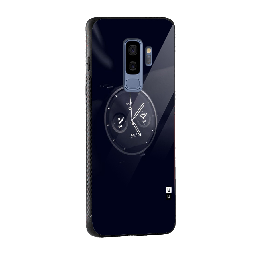 Dark Watch Glass Back Case for Galaxy S9 Plus