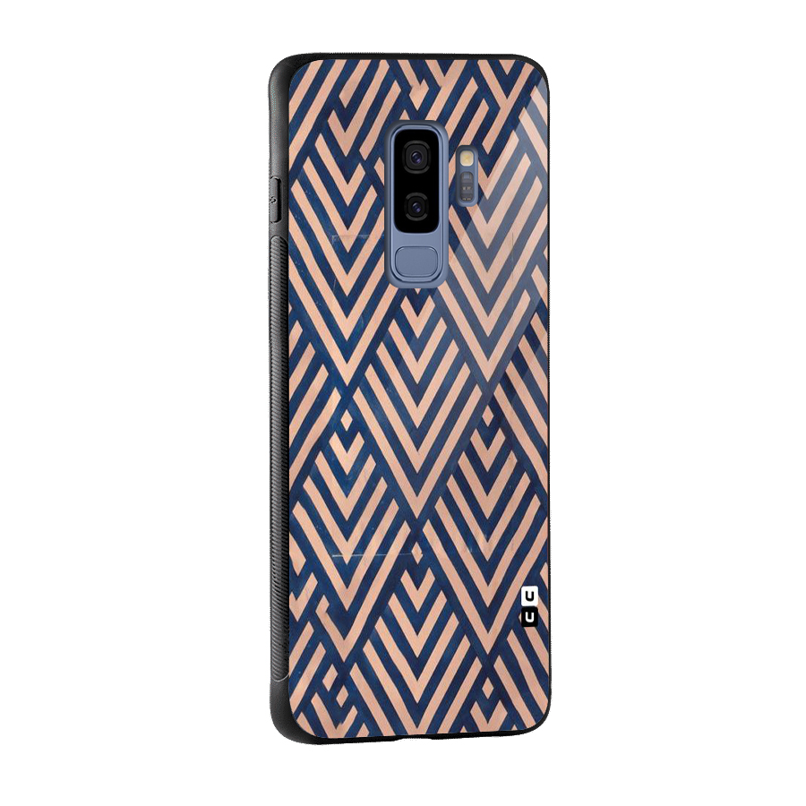 Diamond Blues Glass Back Case for Galaxy S9 Plus