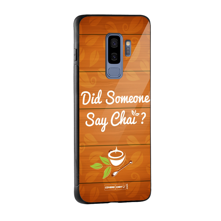 Did Someone Say Chai Glass Back Case for Galaxy S9 Plus