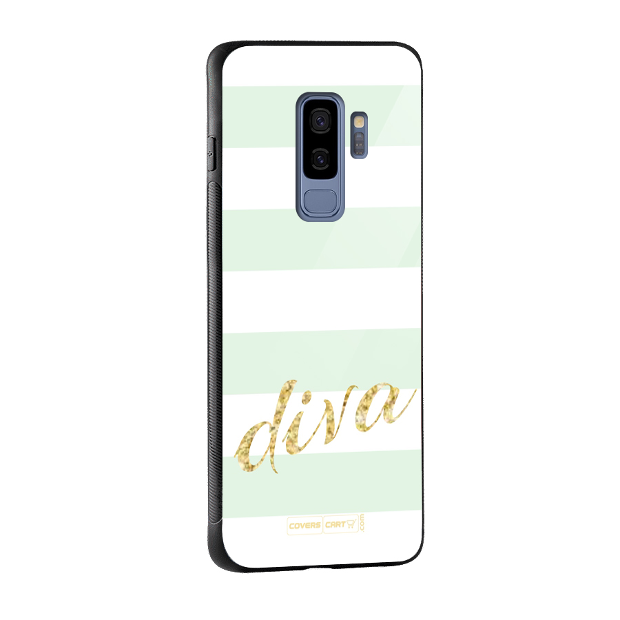 Diva Glass Back Case for Galaxy S9 Plus