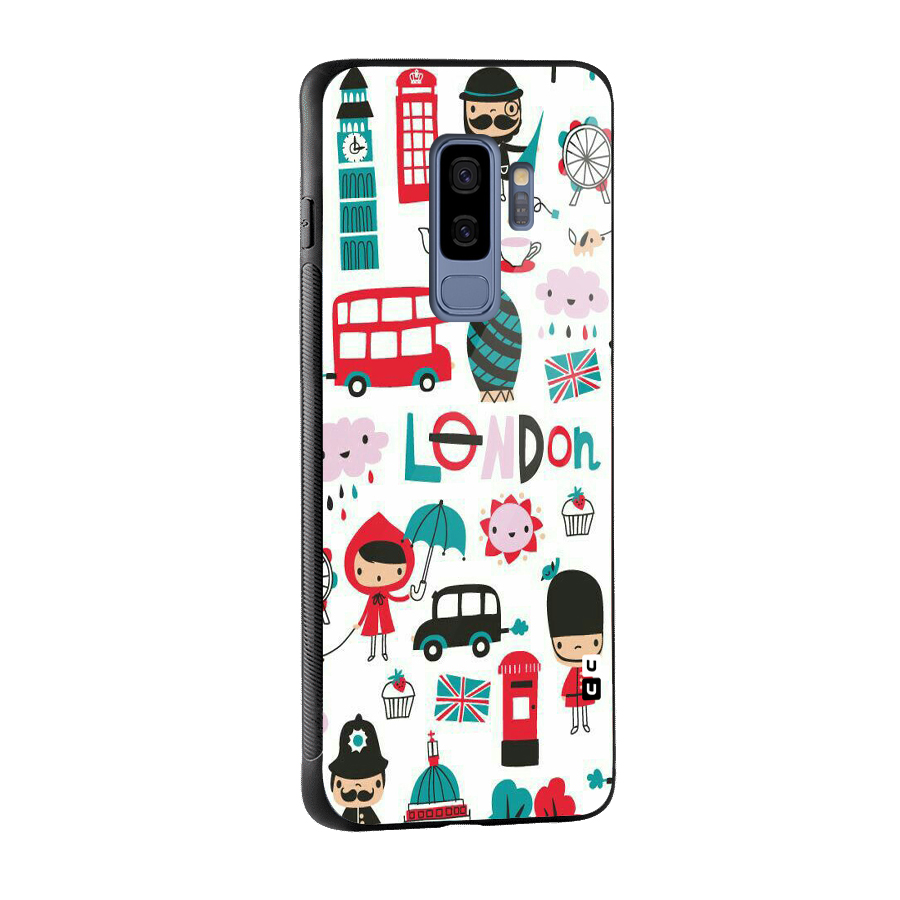 Double Decker Glass Back Case for Galaxy S9 Plus