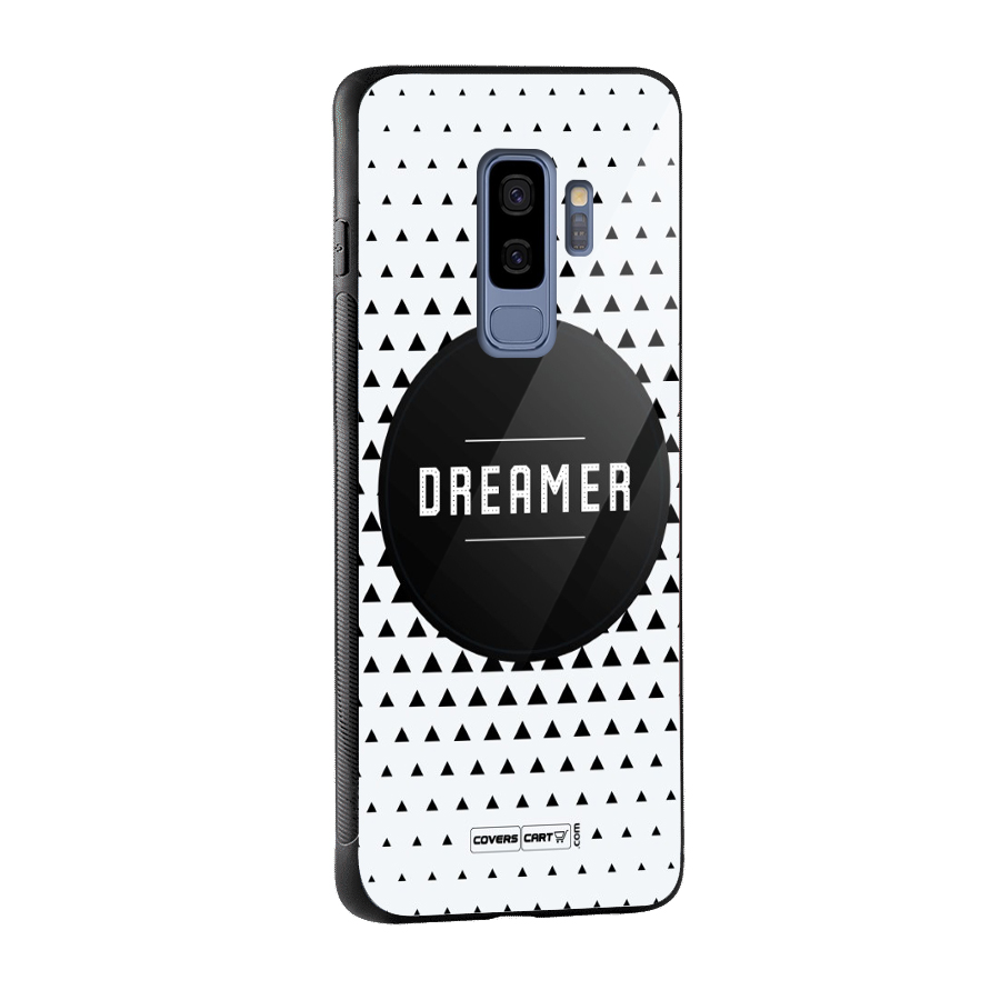Dreamer Minimalist Glass Back Case for Galaxy S9 Plus