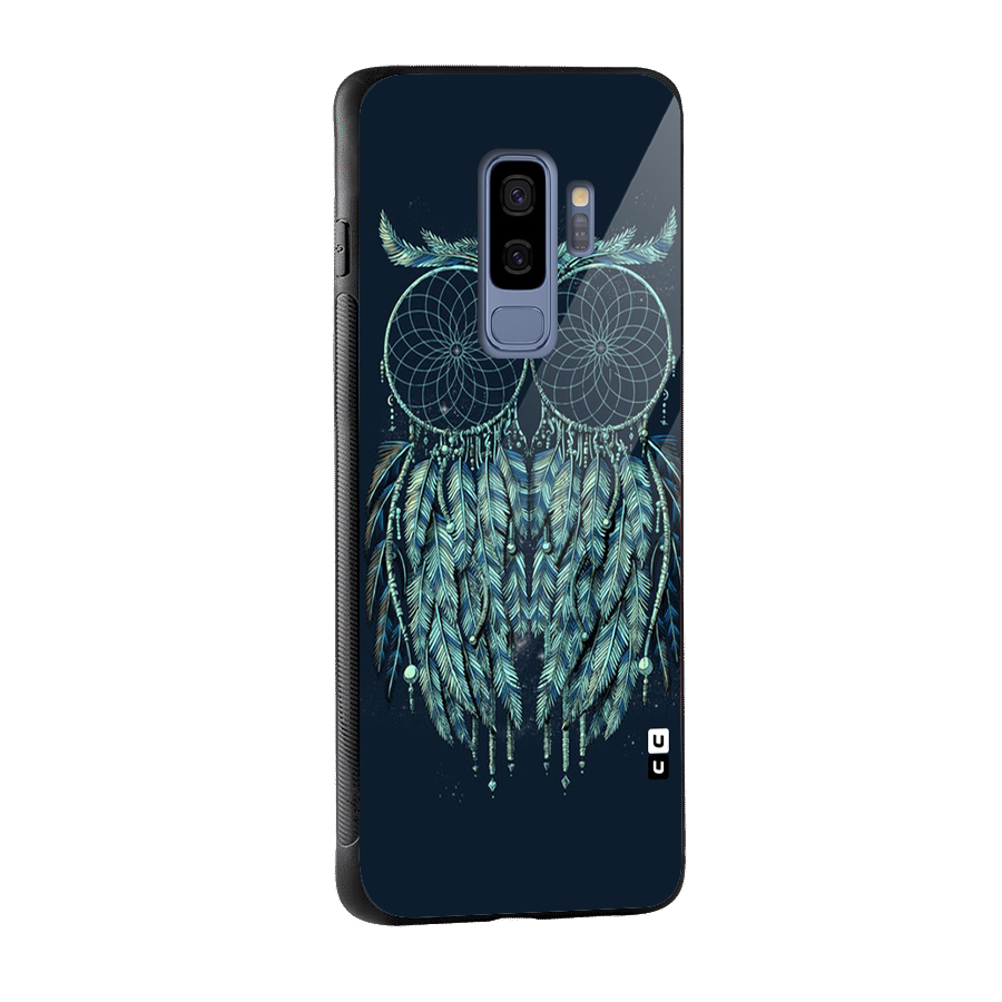 Dreamy Owl Catcher Glass Back Case for Galaxy S9 Plus