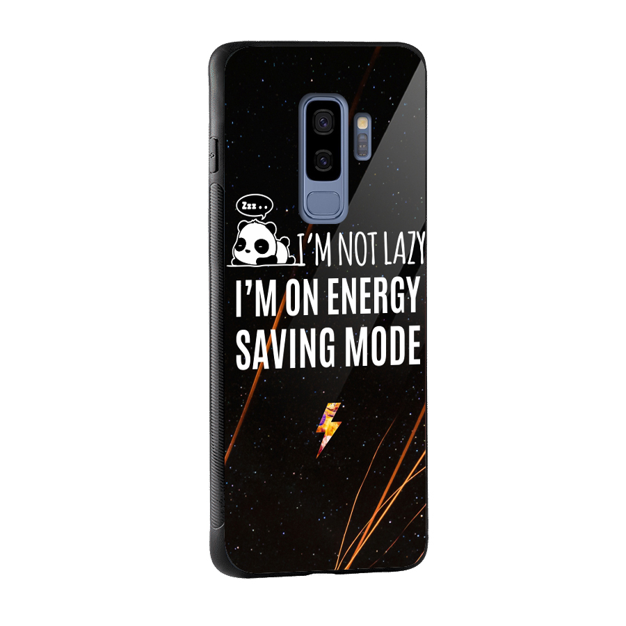 Energy Saving Mode Glass Back Case for Galaxy S9 Plus