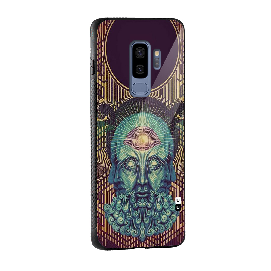 Eye Design Glass Back Case for Galaxy S9 Plus