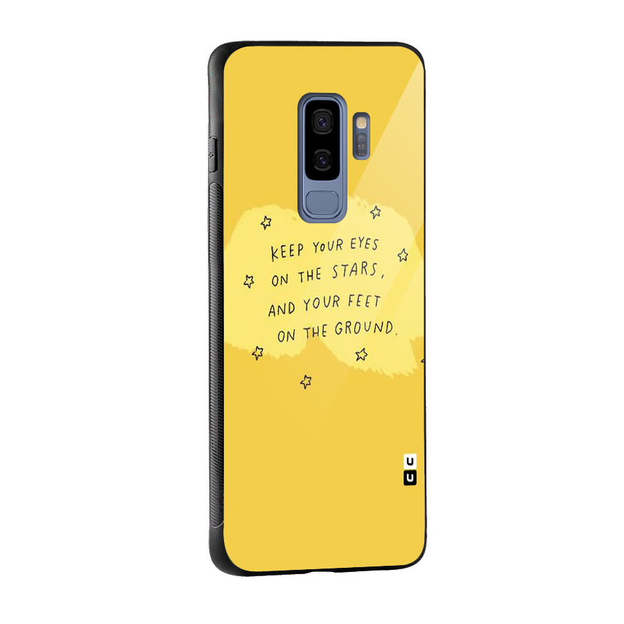 Eyes On Stars Glass Back Case for Galaxy S9 Plus
