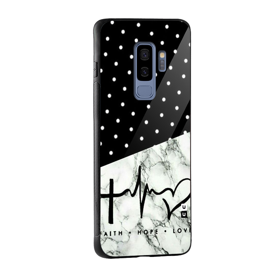 Faith Love Glass Back Case for Galaxy S9 Plus