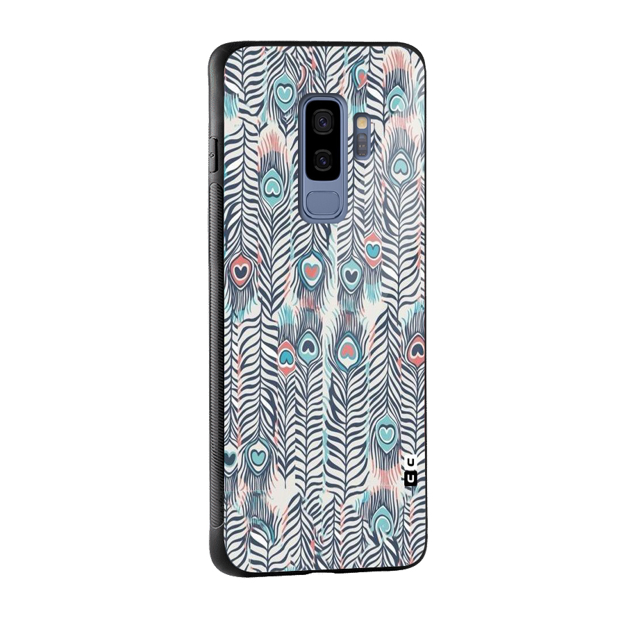 Feather Art Glass Back Case for Galaxy S9 Plus