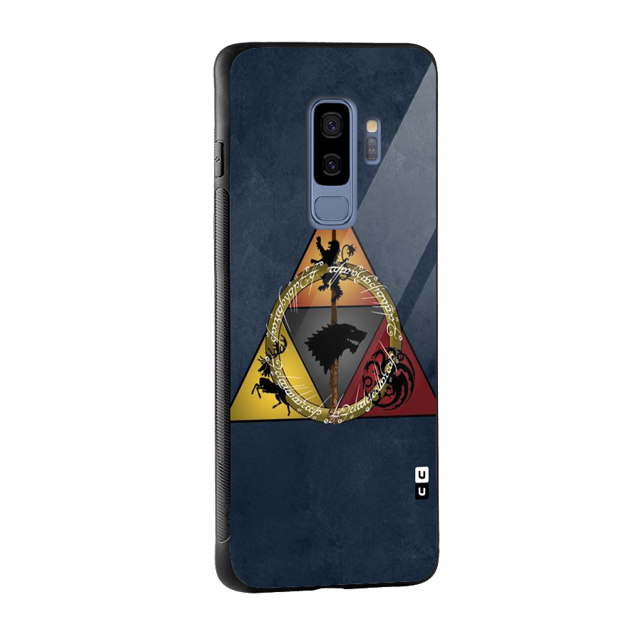 Fight For Crown Glass Back Case for Galaxy S9 Plus