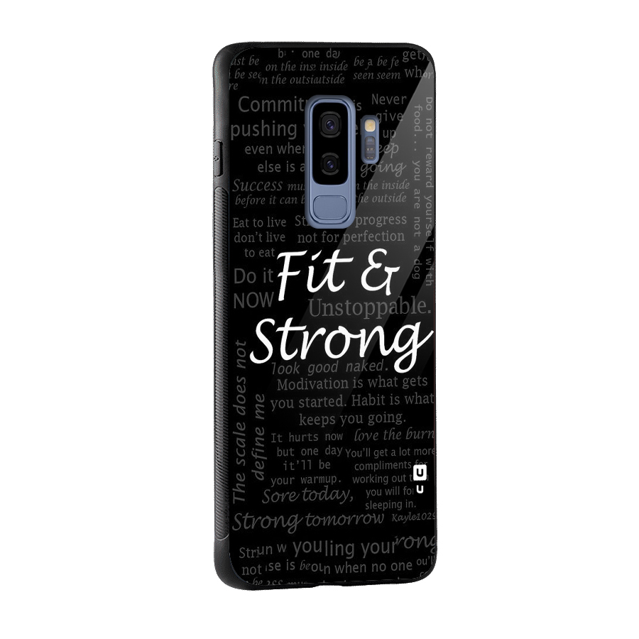Fit And Strong Glass Back Case for Galaxy S9 Plus