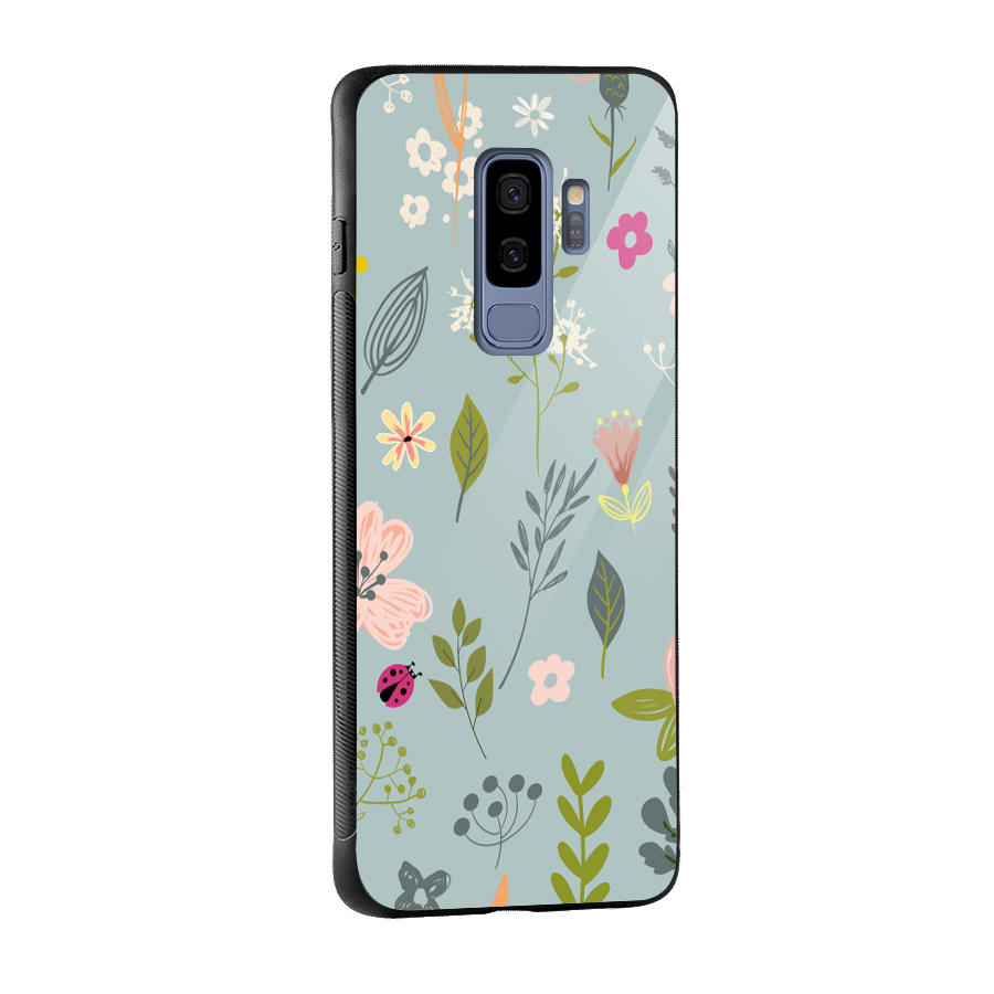 Flawless Flowers Glass Back Case for Galaxy S9 Plus