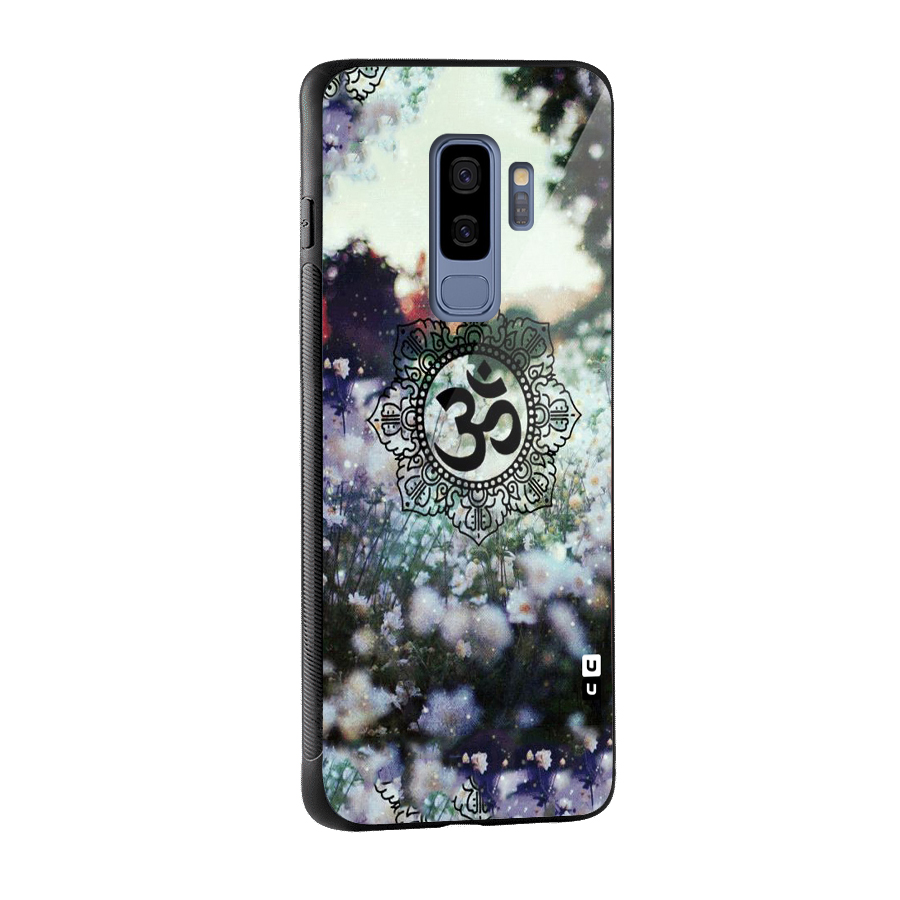 Floral Pray Glass Back Case for Galaxy S9 Plus