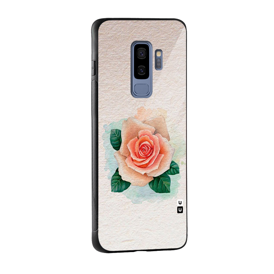 Flower Water Art Glass Back Case for Galaxy S9 Plus