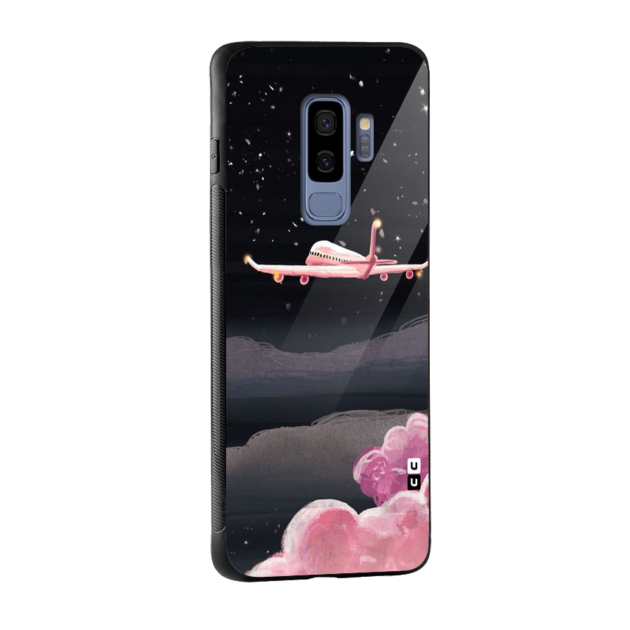 Fly Pink Glass Back Case for Galaxy S9 Plus