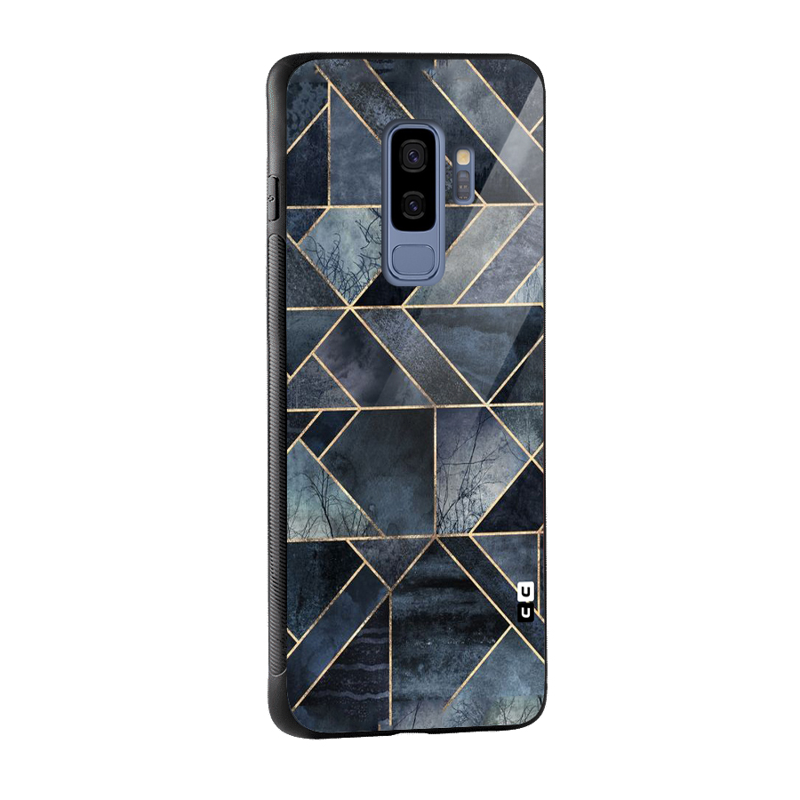 Forest Abstract Lines Glass Back Case for Galaxy S9 Plus