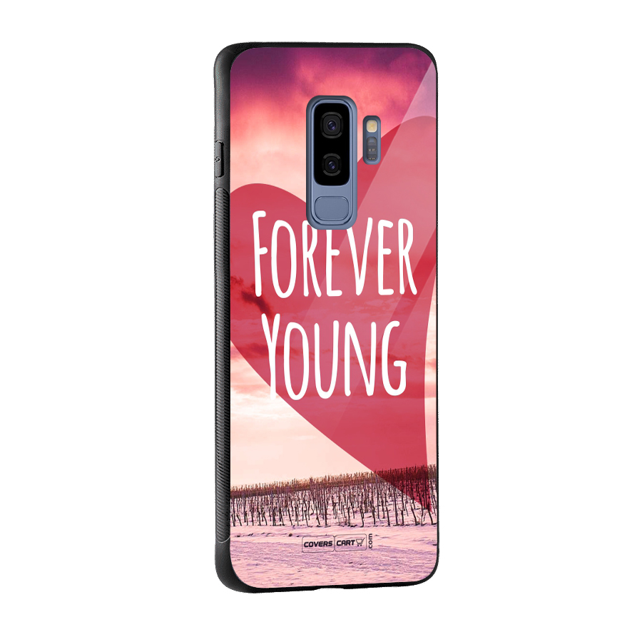 Forever Young Glass Back Case for Galaxy S9 Plus