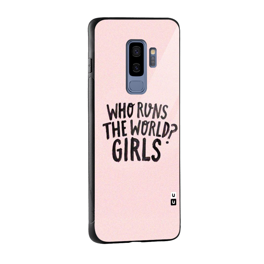 Girls World Glass Back Case for Galaxy S9 Plus
