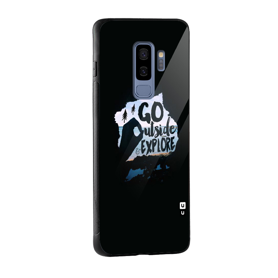 Go Outside Glass Back Case for Galaxy S9 Plus
