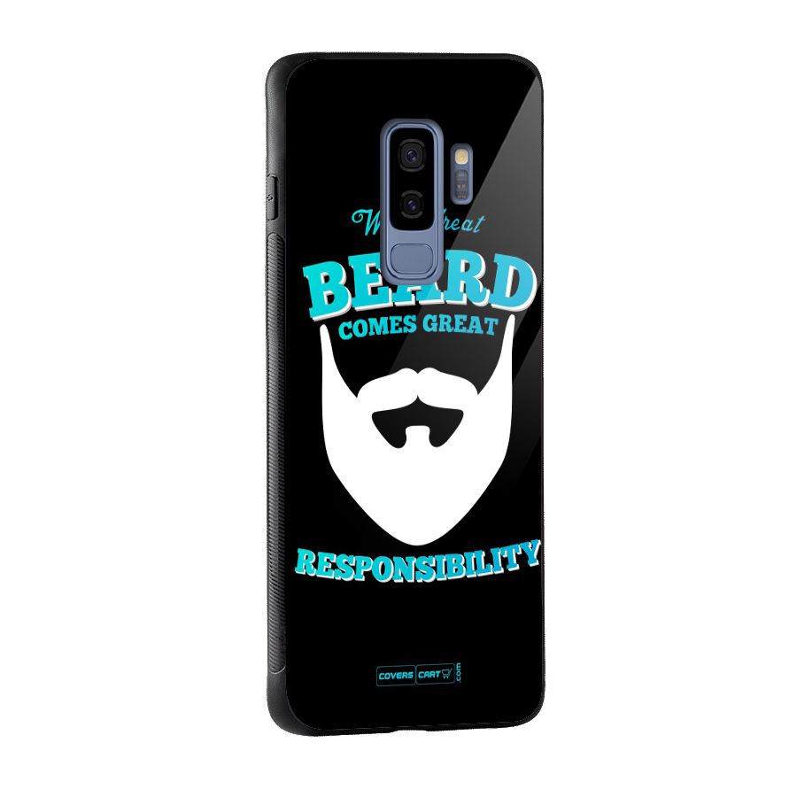 Great Beard Glass Back Case for Galaxy S9 Plus
