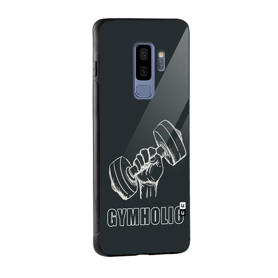 Gymholic Design Glass Back Case for Galaxy S9 Plus