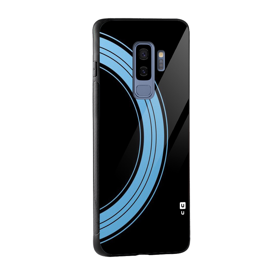 Half Circles Glass Back Case for Galaxy S9 Plus
