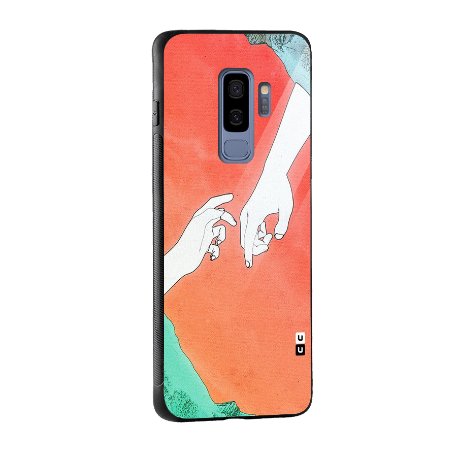 Hand Paint Drawing Glass Back Case for Galaxy S9 Plus